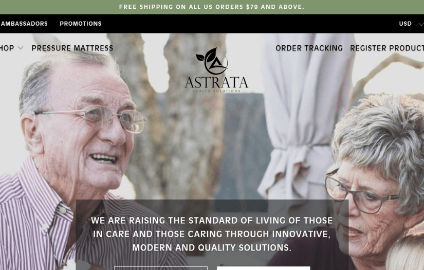 Shopify Store for Wheelchair Bags Company screenshot 1