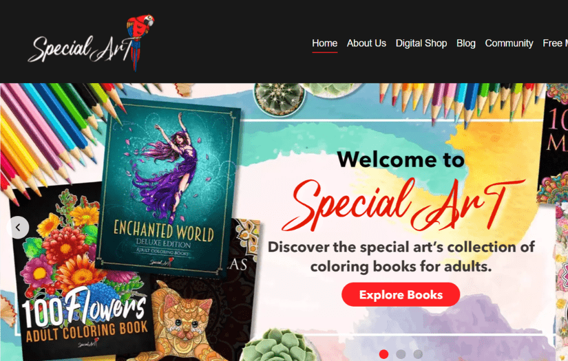 Educational Company website using WordPress screenshot 1