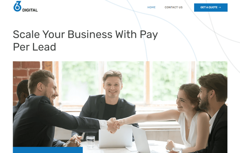 WordPress Website for Lead generation screenshot 1