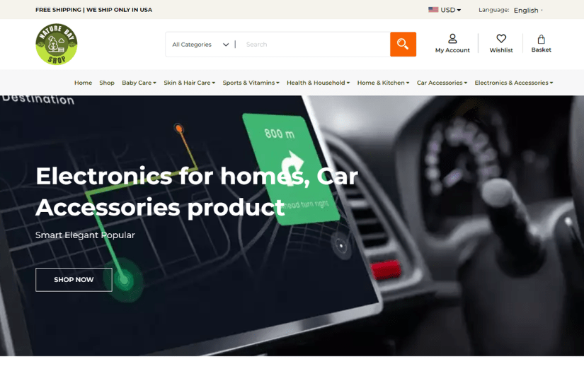 WordPress Ecommerce Website screenshot 1