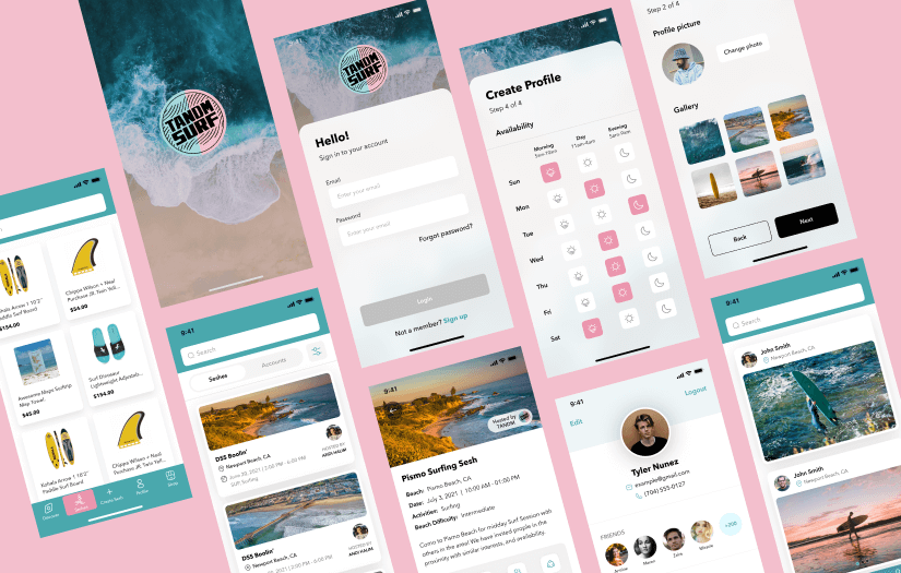 App for TANDM Surf, an app that connect surfers screenshot 2