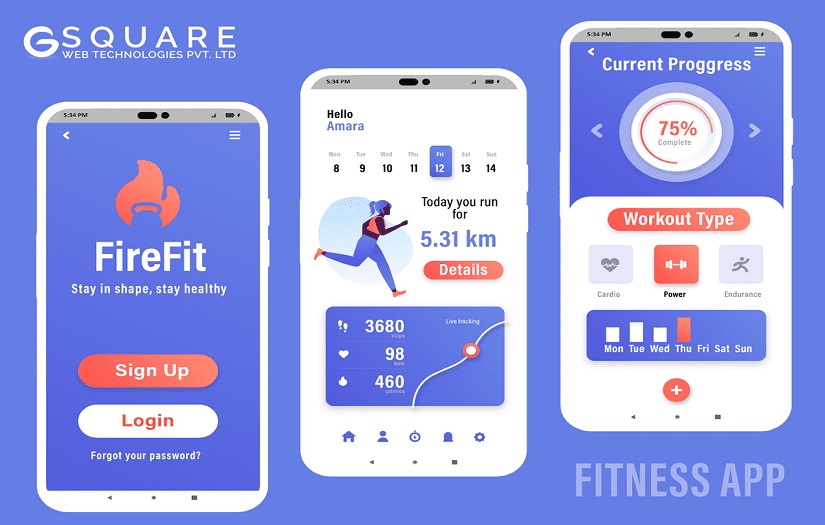 Fitness Mobile App Development screenshot 1