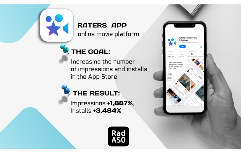 Successful ASO for online movie platform screenshot 1