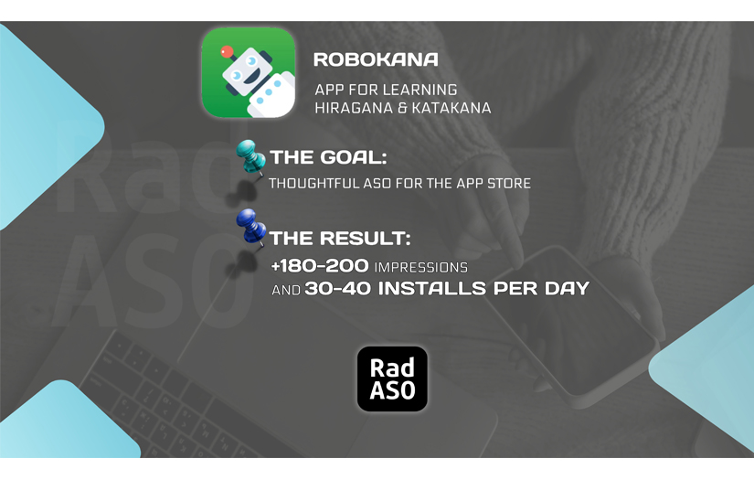 Increasing ranking for educational app Robokana screenshot 1