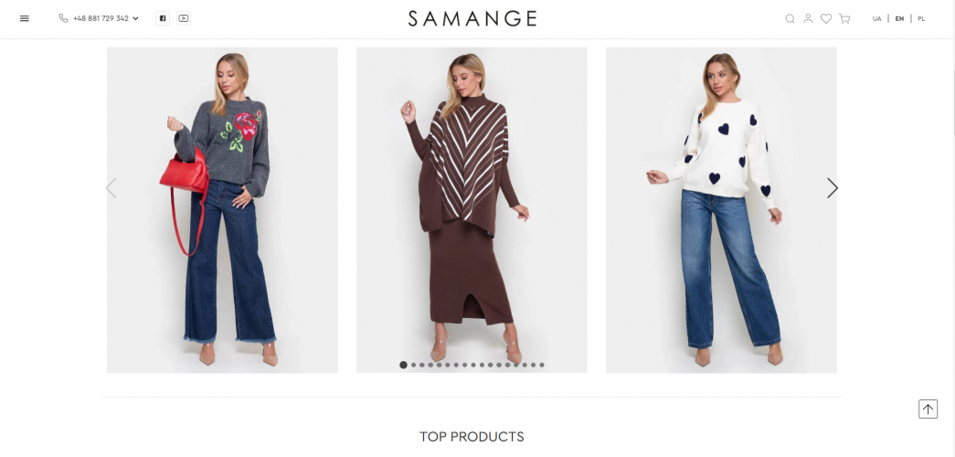 Samange Ecommerce screenshot 1