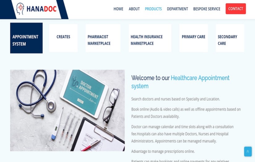 Hanadoc - One Stop Healthcare IT Solution screenshot 1