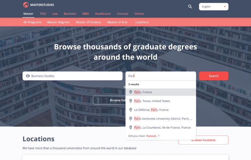 Keystone Masterstudies - UX design and research project. screenshot 1