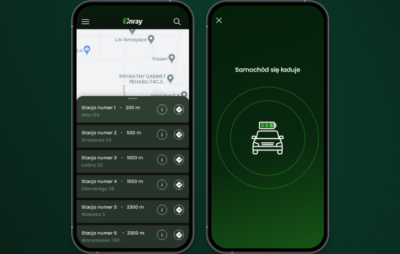Enray - EV chargers app screenshot 1