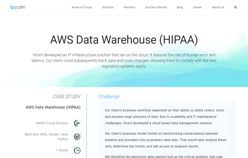 AWS Data Warehouse (HIPAA) screenshot 1