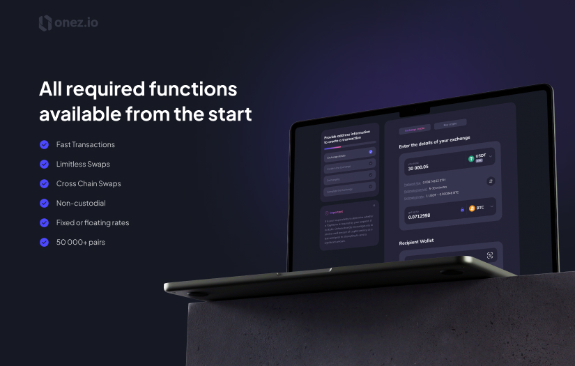 White Label Crypto Exchange by Onez screenshot 1
