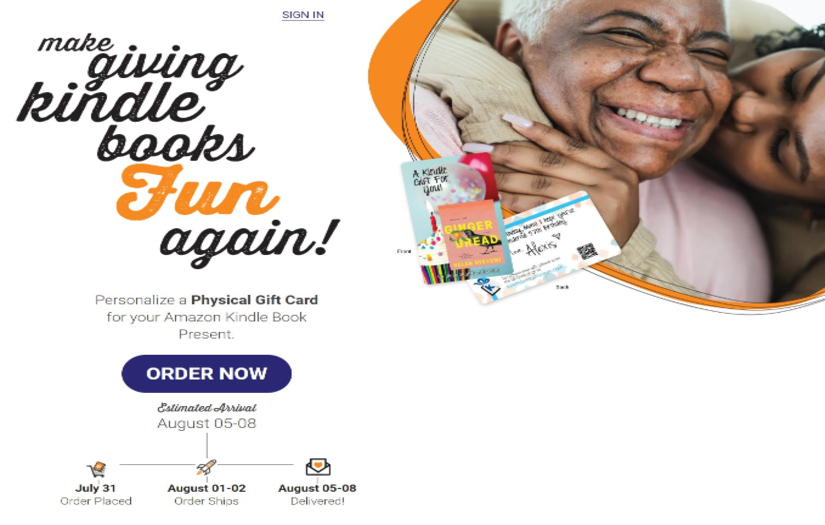 Kindle Book Gift Cards - Web Development screenshot 1