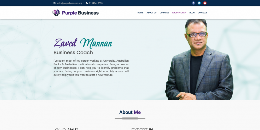 Website for an Online Course Platform screenshot 3