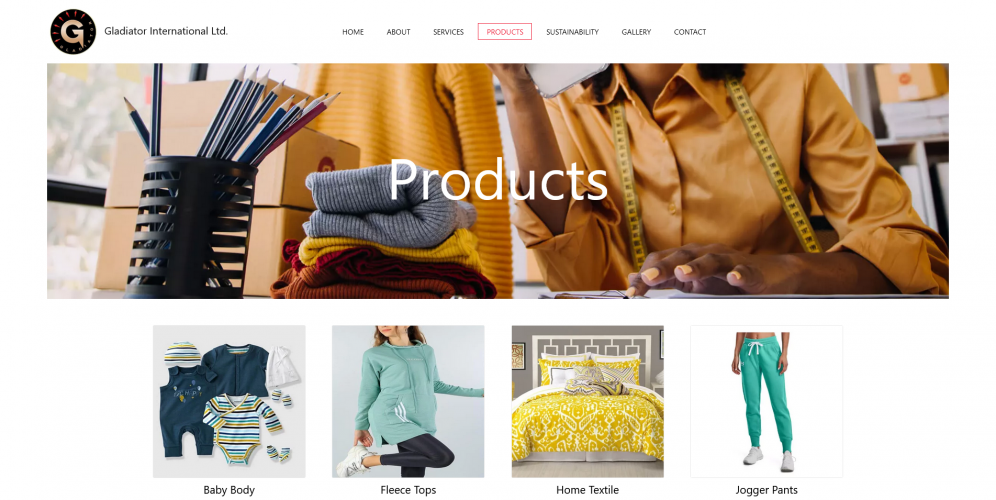 A Garments Merchandising Agency Website Designed screenshot 3