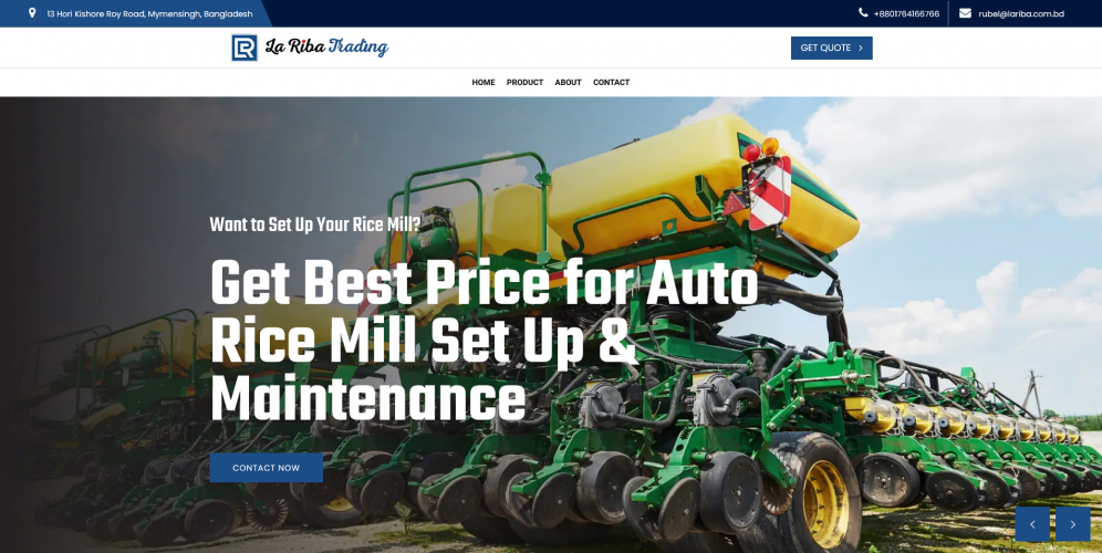 Company Portfolio Website for La Riba Trading screenshot 5