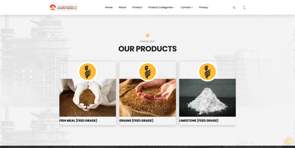 Website for an International Trading Business screenshot 4