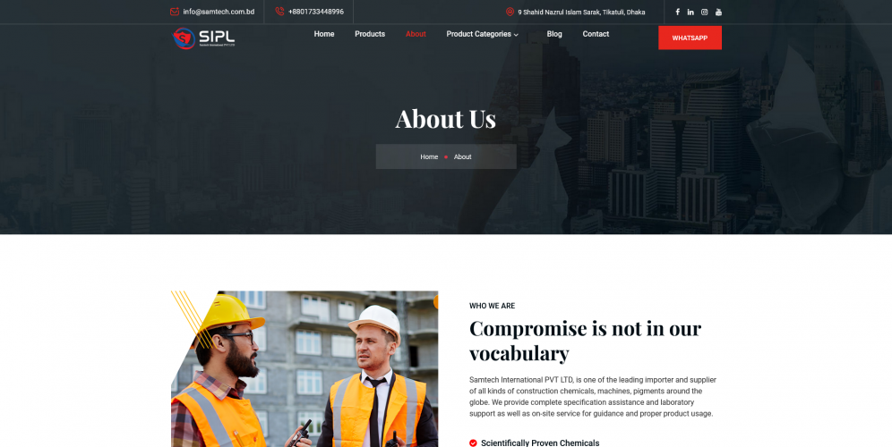 International Trading & Supplier Industry Website screenshot 3