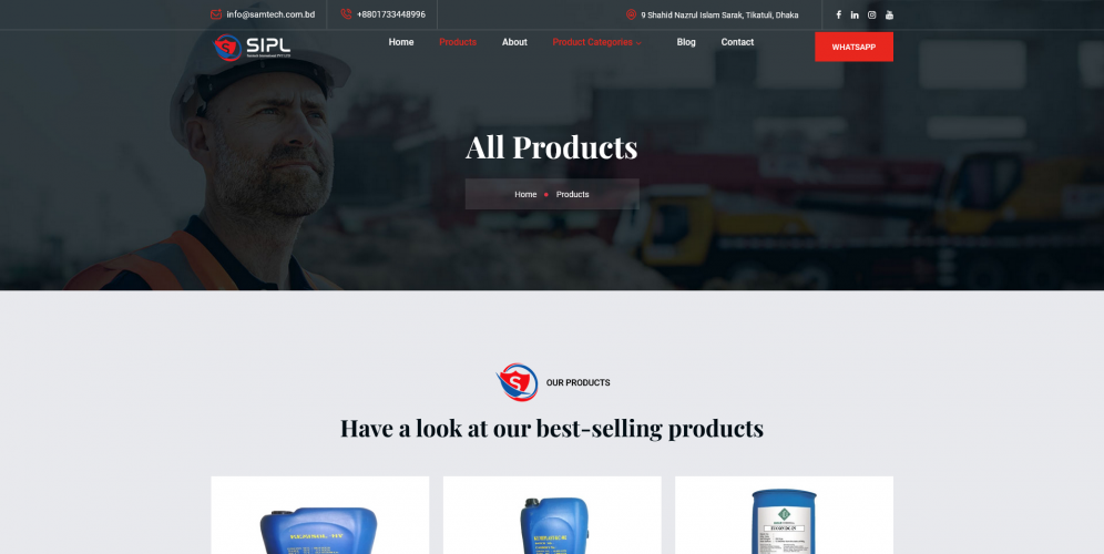 International Trading & Supplier Industry Website screenshot 2