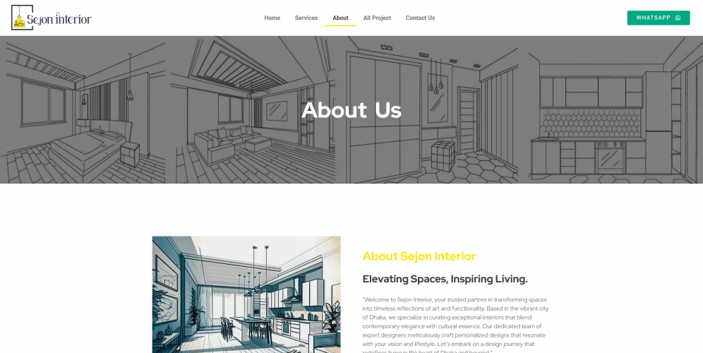 An Interior Design Studio Website Developed screenshot 3