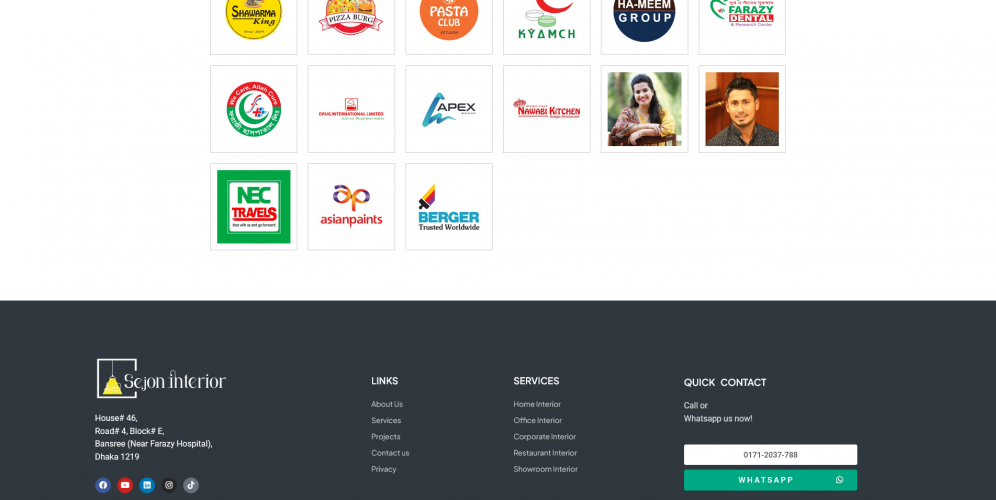 An Interior Design Studio Website Developed screenshot 4