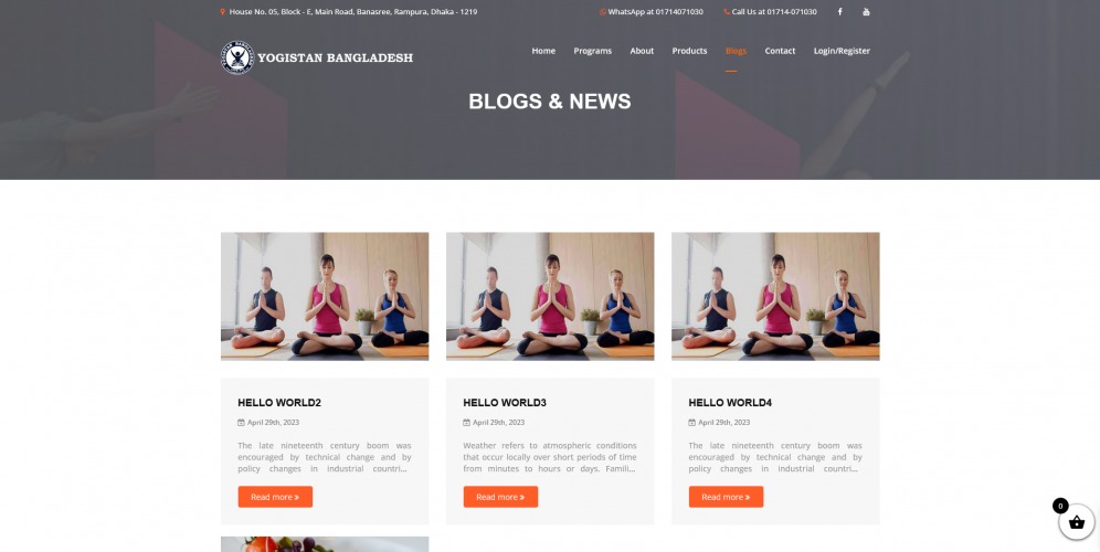 Site Developed For A Yoga Trainer screenshot 2