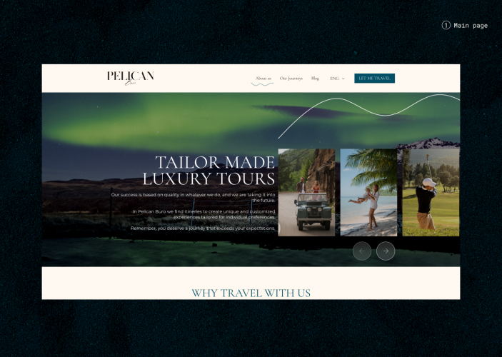 WordPress UX/UI Designer for Custom Travel Brand | Pelican Tour screenshot 2