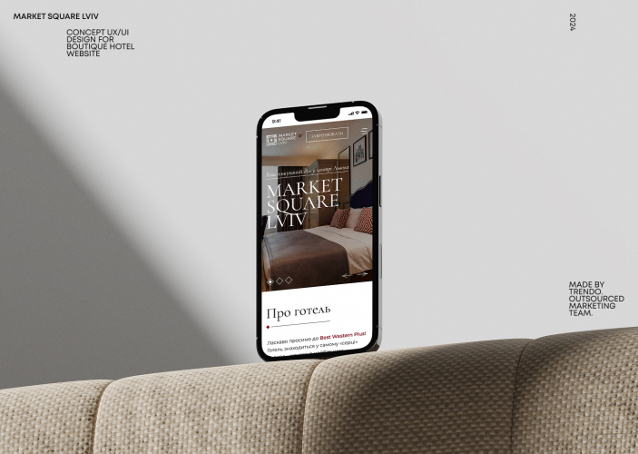 Concept UX/UI Design for Boutique Hotel Website | Lviv screenshot 5