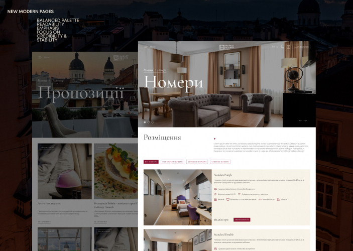 Concept UX/UI Design for Boutique Hotel Website | Lviv screenshot 4