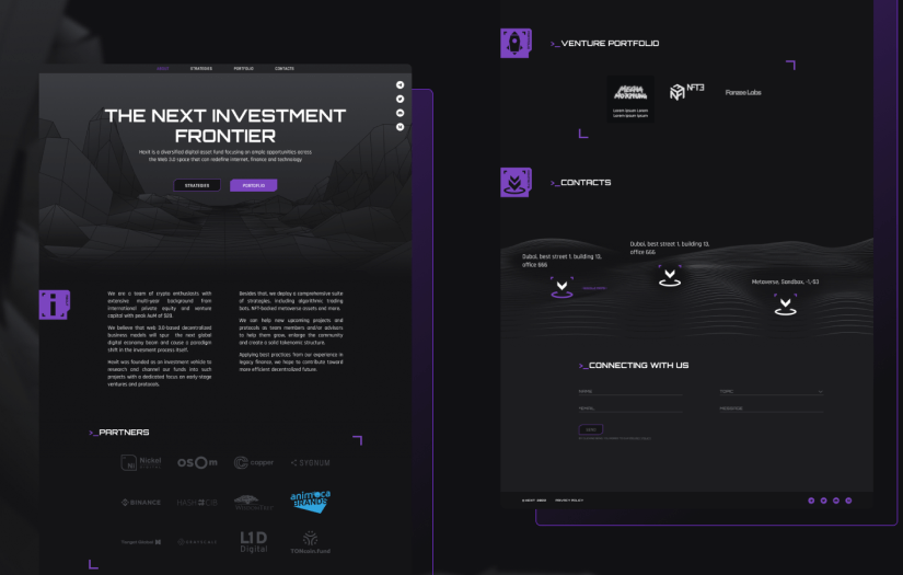 Hemma Group Investment Company | Website screenshot 1