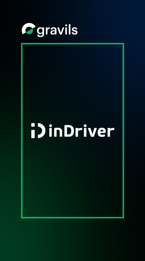 22 500 first purchases Gravils generated 22 500 first purchases for the taxi app inDriver during the 2 months of collaboration screenshot 1