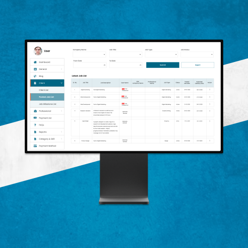 Professional Business Services platform screenshot 3