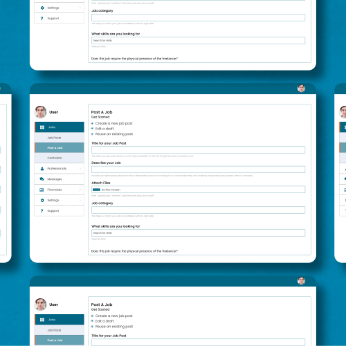 Professional Business Services platform screenshot 2