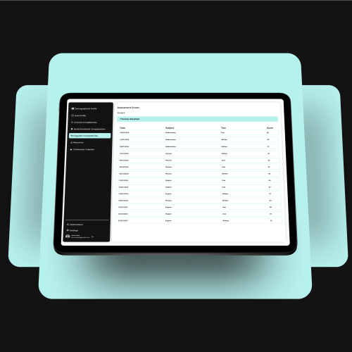 Educational Web Application screenshot 1