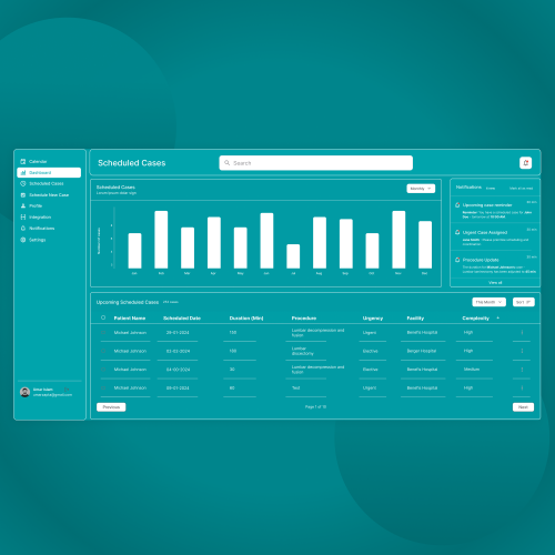 Surgical Scheduling Management Software screenshot 1