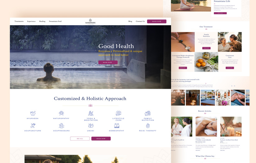 Swantana - Website screenshot 1