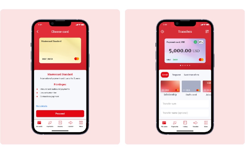 Mobile banking app screenshot 3