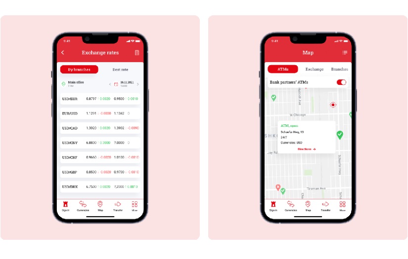 Mobile banking app screenshot 2