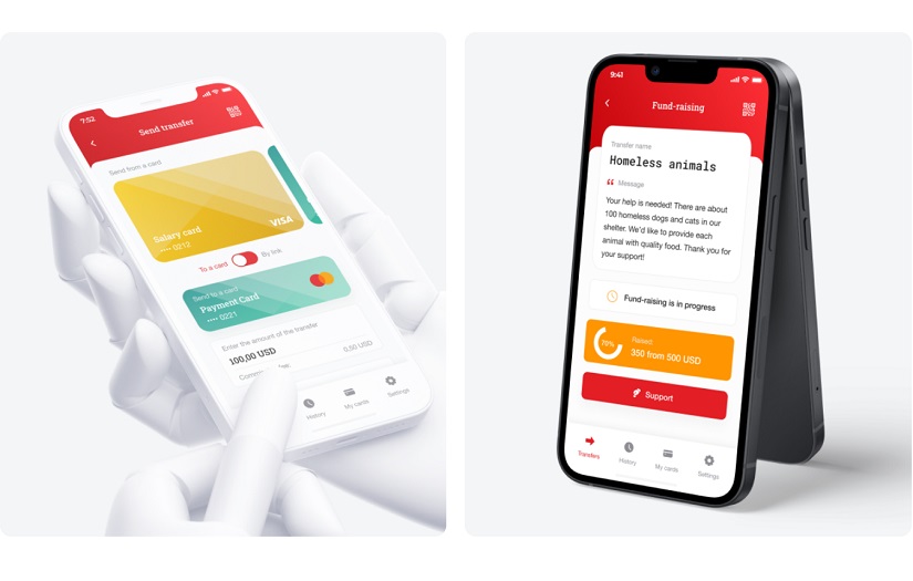 MoneyApp - money transfers card-to-card screenshot 1