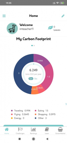 Carbon Footprint Tracking Platform screenshot 1