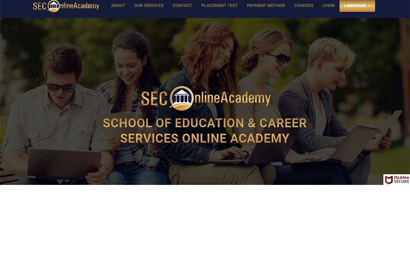 School of Education and Career Services Online Academy (SEC online Academy) screenshot 1