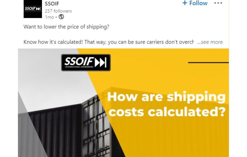 Content Management on LinkedIn for Customs Bureau screenshot 1