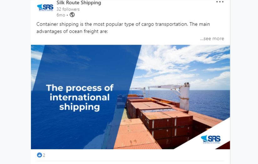 LinkedIn Management for the Freight Forwarding Company screenshot 1