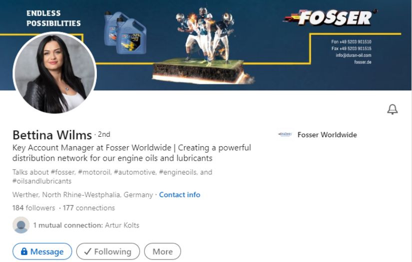 Lead Generation for the German Motor Oil Manufacturer screenshot 1