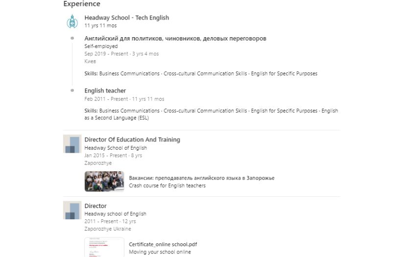 Lead Generation for the Corporate English Courses screenshot 1