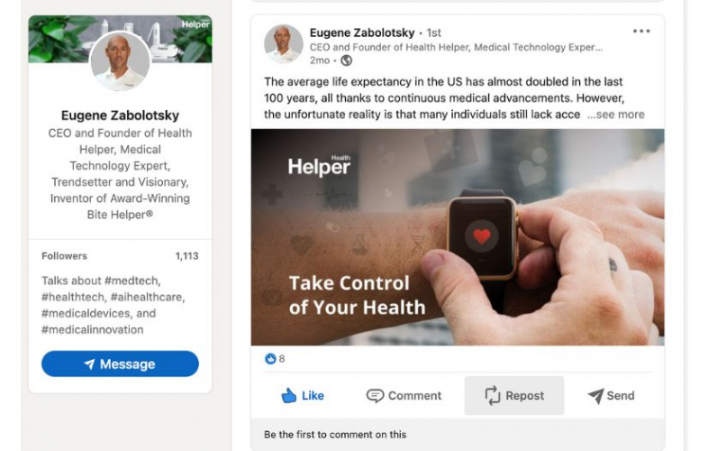 Social Selling for the Medical Devices Manufacturer screenshot 3
