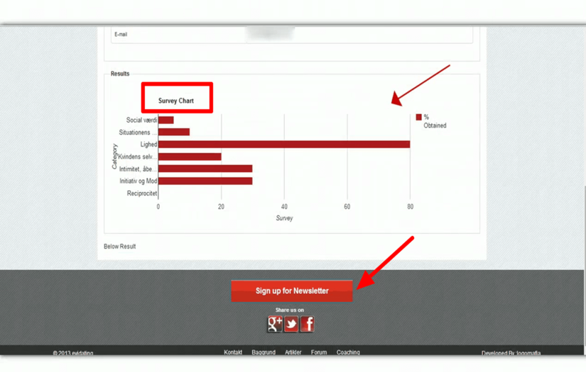 Dating Survey & Coaching Platform screenshot 1