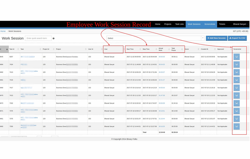 Project Management Tool screenshot 1
