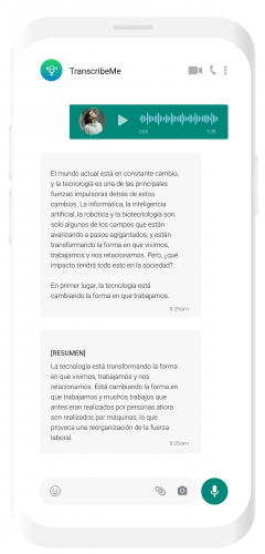 TranscribeMe screenshot 1