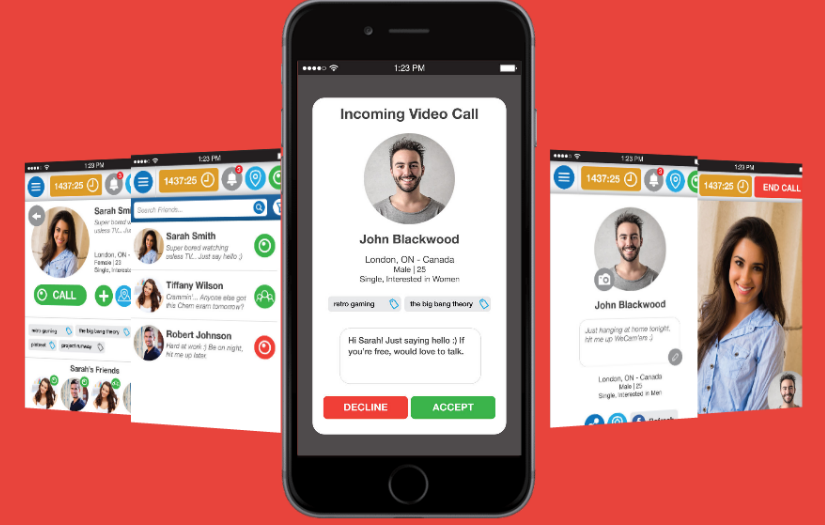 Live Video Calling Mobile App for iOS and Android screenshot 1