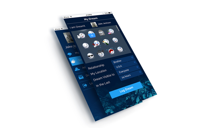 Social Dream Sharing Application screenshot 1