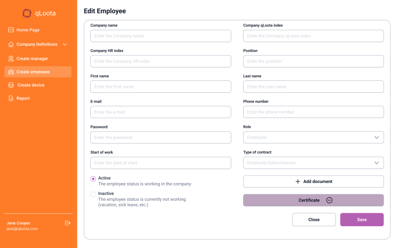 Resource Management platform screenshot 1